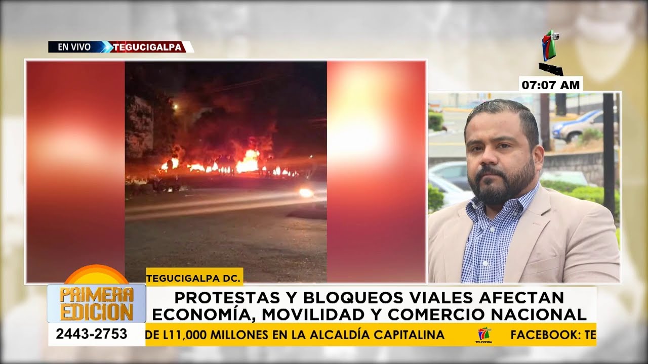 Protestas y bloqueos viales afectan economía, movilidad y comercio nacional