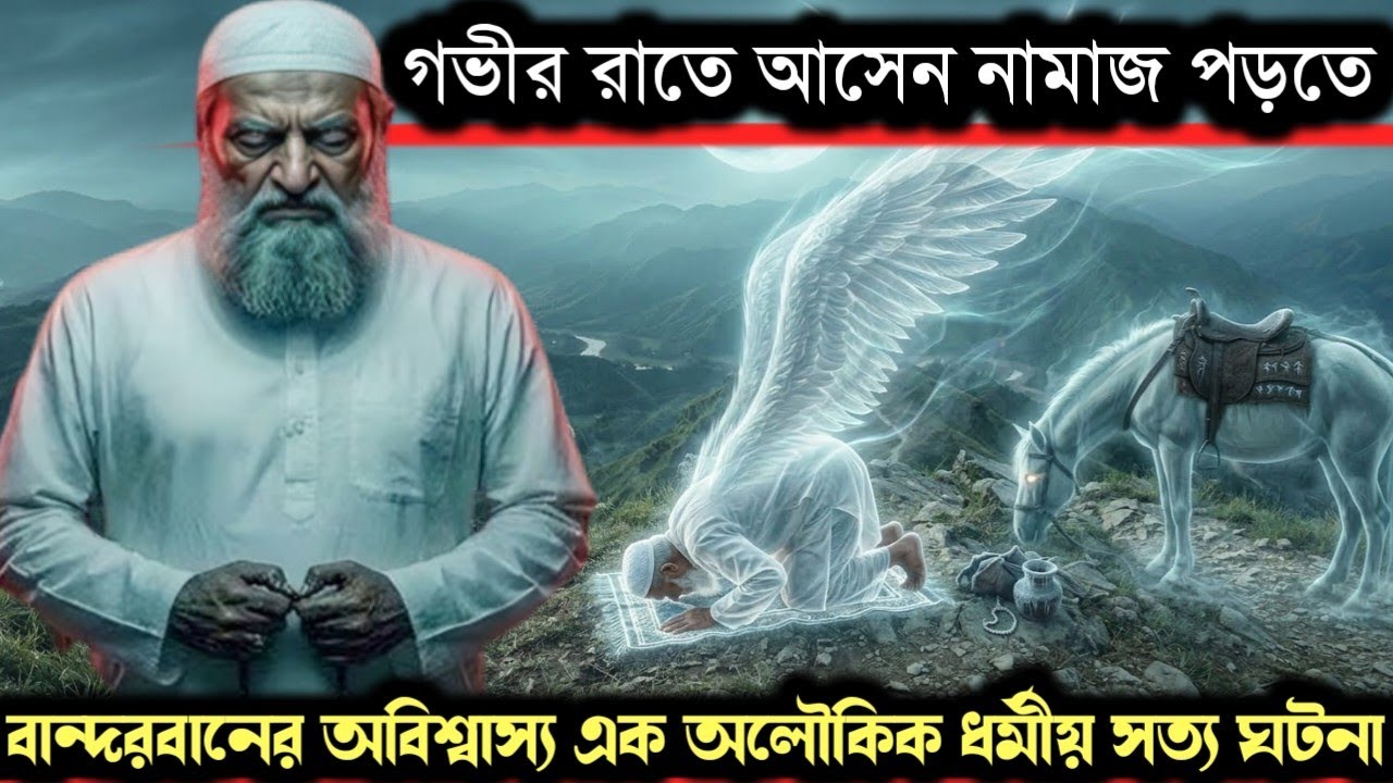 (অবিশ্বাস্য এক অলৌকিক ধর্মীয় সত্য ঘটনা) গভীর রাতে ঘোড়ায় চড়ে নামাজ পড়তে পাহাড়ে 🏔️ Bangla story 