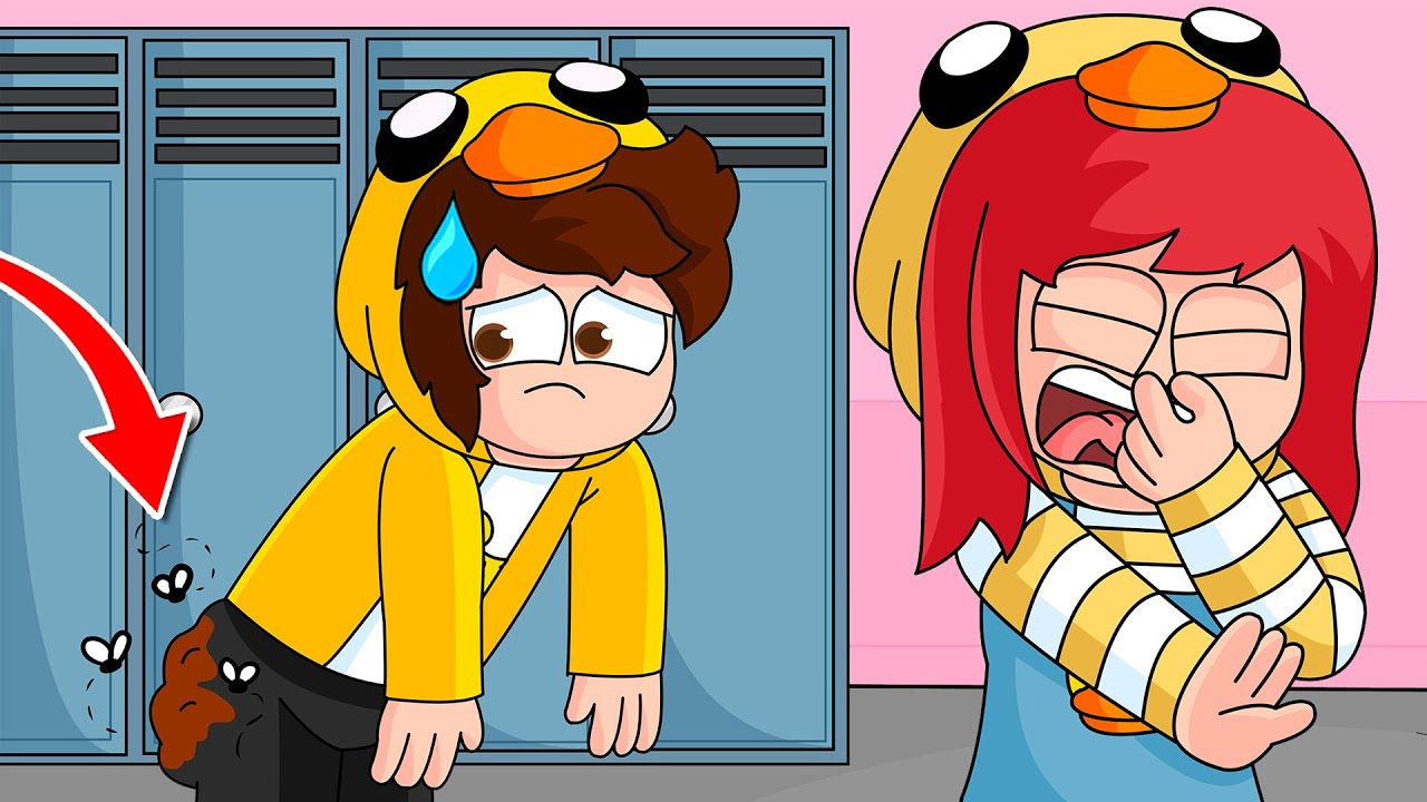 ¡PatOni SE HACE POPÓ💩 EN LA ESCUELA! 🤢😱 PatOni x Patita en MINECRAFT ROLEPLAY