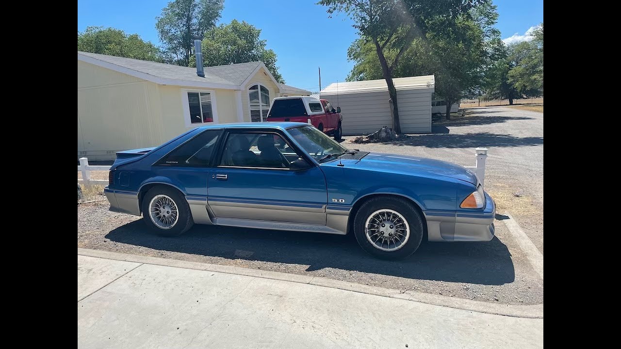 !!Barn Find Fox Body Mustang!! Introduction & Walk Around Of Project BluFord GT - A 1988 Mustang GT