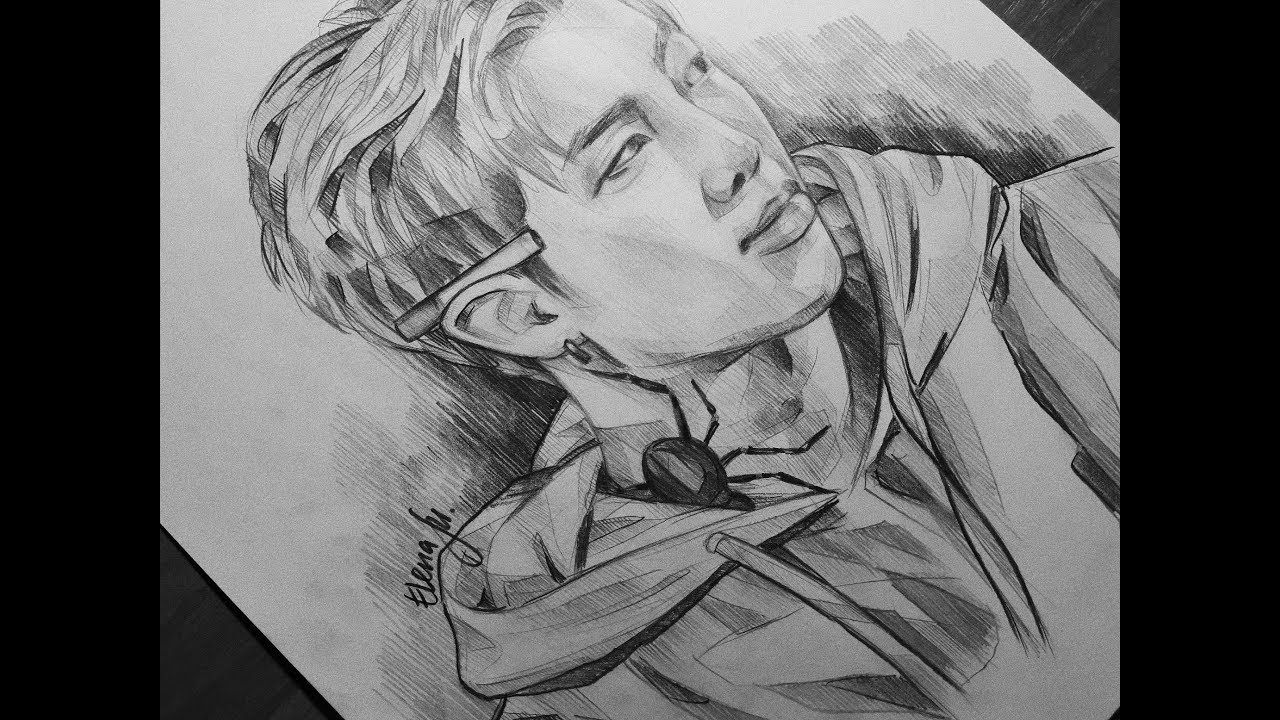 BTS | RM sketch (by Elena Martynyuk)