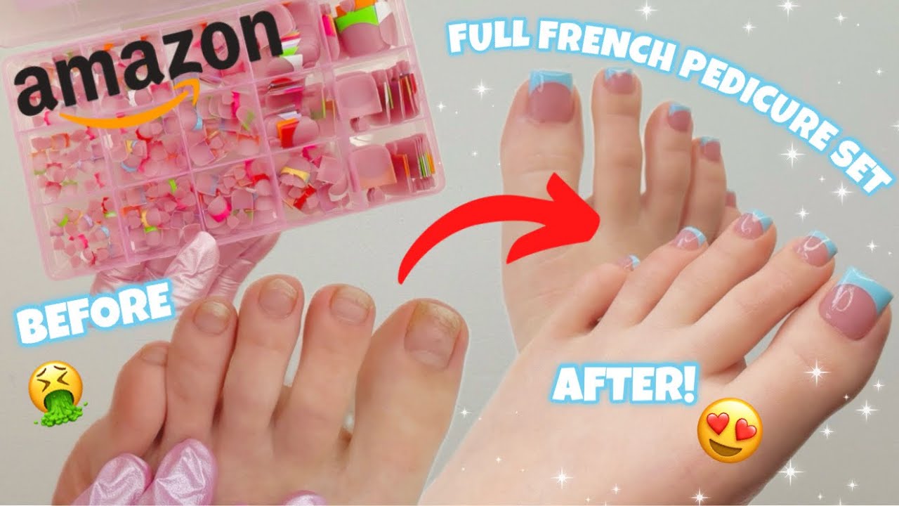 HOW TO DO GEL X NAILS ON YOUR TOES | LASTS 5+ WEEKS | PRE FRENCH DESIGN PEDICURE | SAVE TIME & MONEY