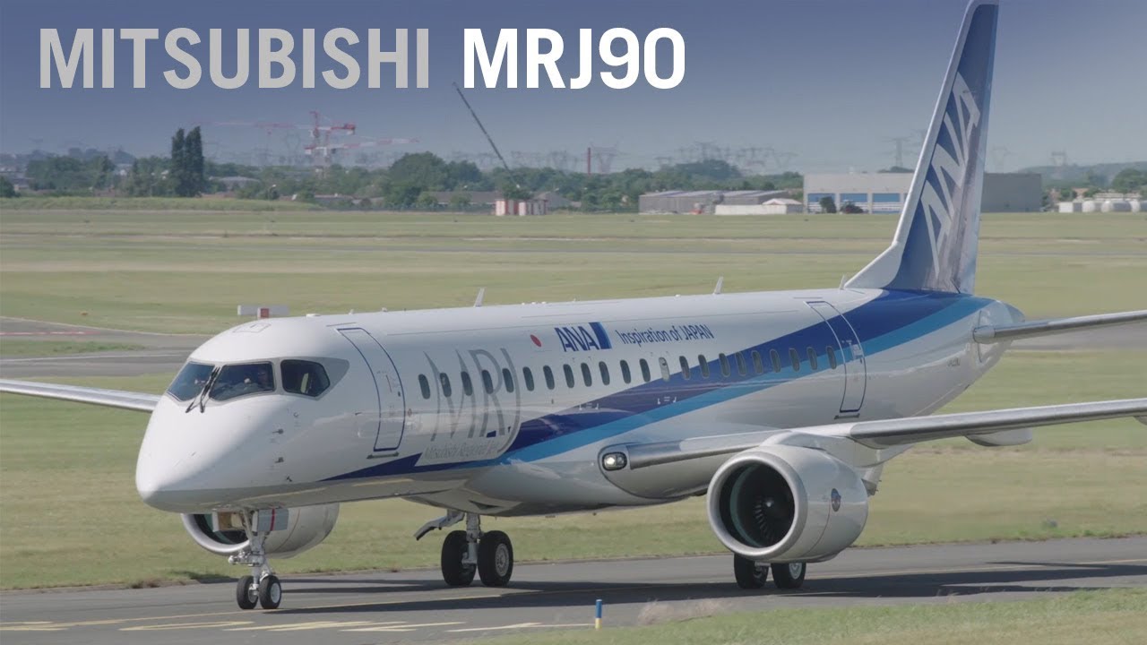 Mitsubishi’s MRJ90 Airliner Makes Public Debut Paris Air Show 2017 - AIN