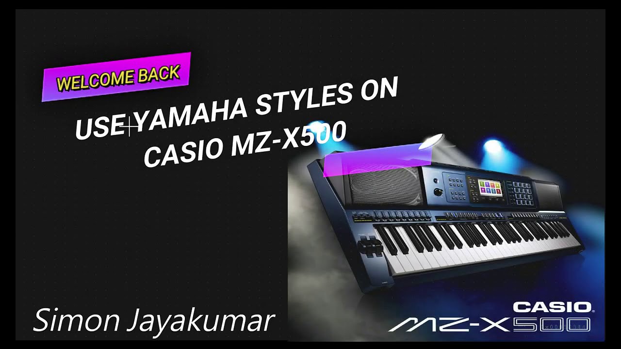Yamaha styles on Casio MZ-X500 | Simon Jayakumar