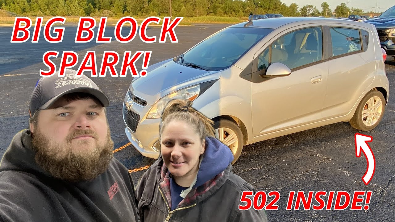 SHOVING A BIG BLOCK IN A CHEVY SPARK! CHASING WORLD RECORDS! EPISODE 1