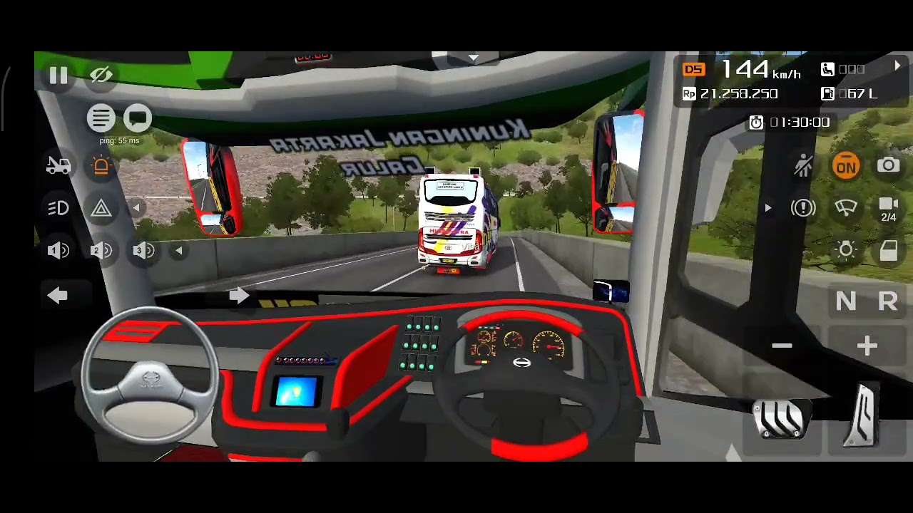 Tronton bussid v361 rute pekanbaru Bukittinggi