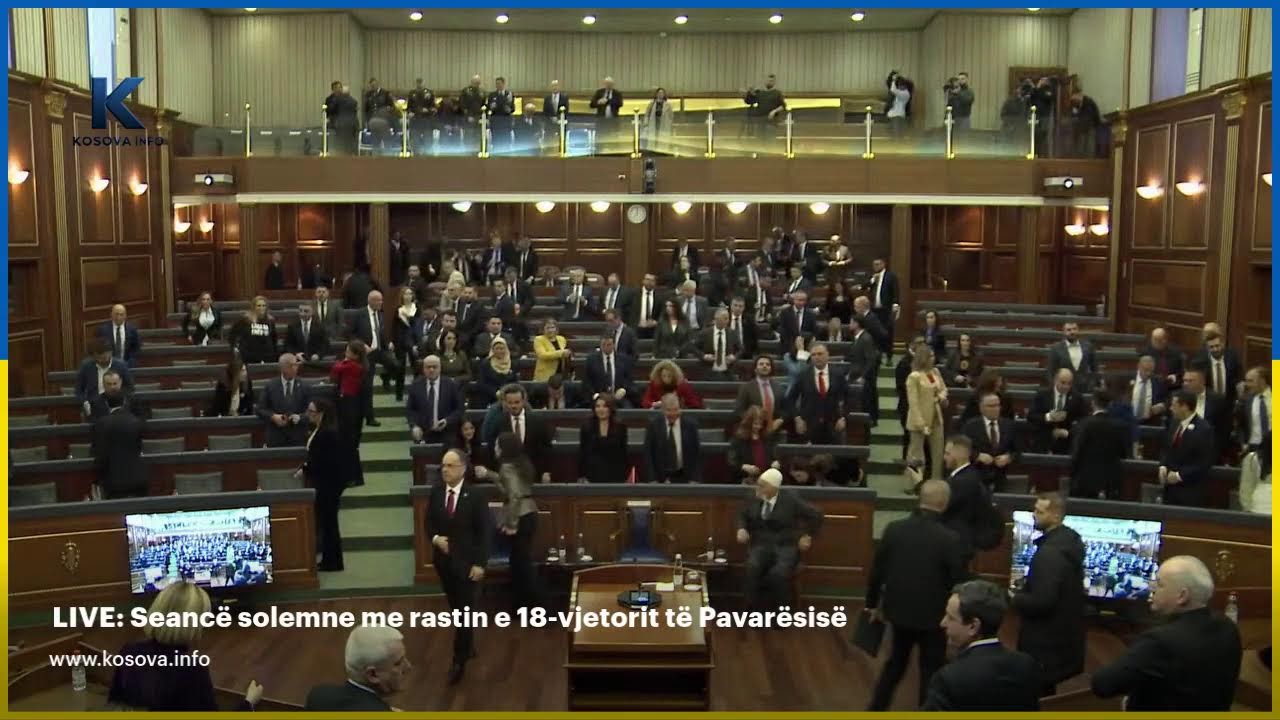 LIVE: Seancë solemne me rastin e 18-vjetorit të Pavarësisë