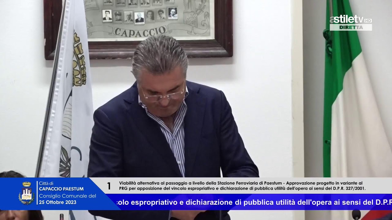 Consiglio comunale Capaccio Paestum del 25 ottobre 2023