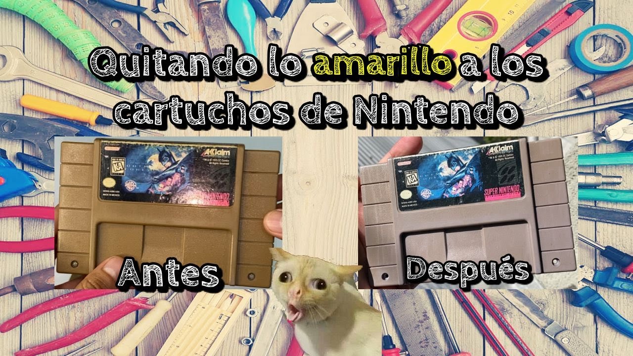 ¿Cómo quitar lo Amarillo de los Cartuchos de Nintendo? | Jason Ramirez