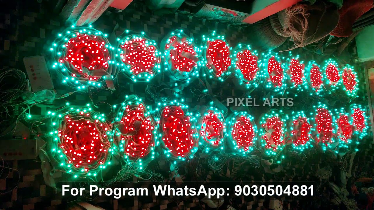 Led patta lighting T1000s controller | Belt lighting program | 100X20 | Pixel Arts
