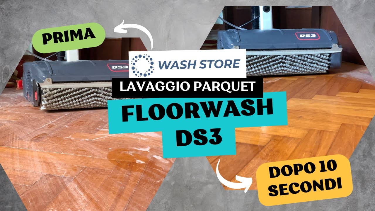 Il parquet sembrava irrecuperabile… poi è arrivata la Floorwash DS3!