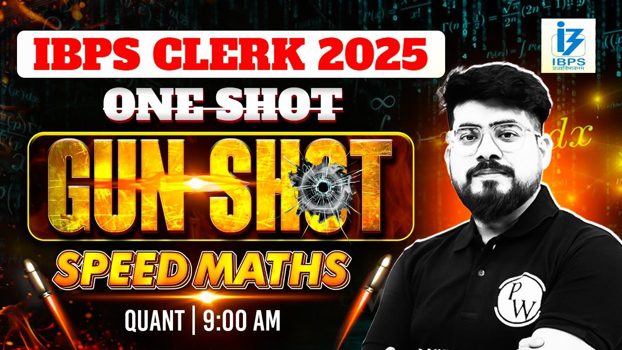 IBPS Clerk Preparation 2025 | Speed Maths for Bank Exams | Speed Maths One Shot | by Mayank Sir