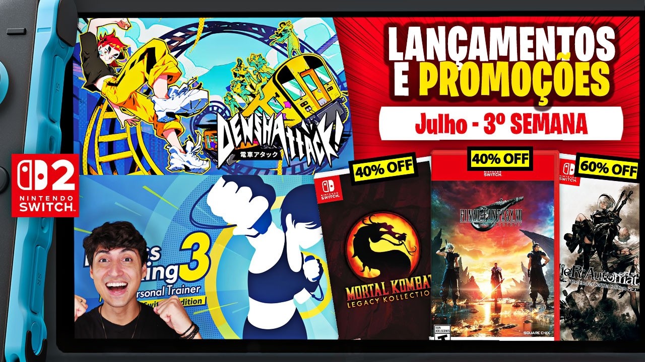 Chuva de Jogo pra NS1 e NS2 + Final Fantasy em Promo&ccedil;&atilde;o | Lan&ccedil;amentos e Promo&ccedil;&otilde;es Jul 3