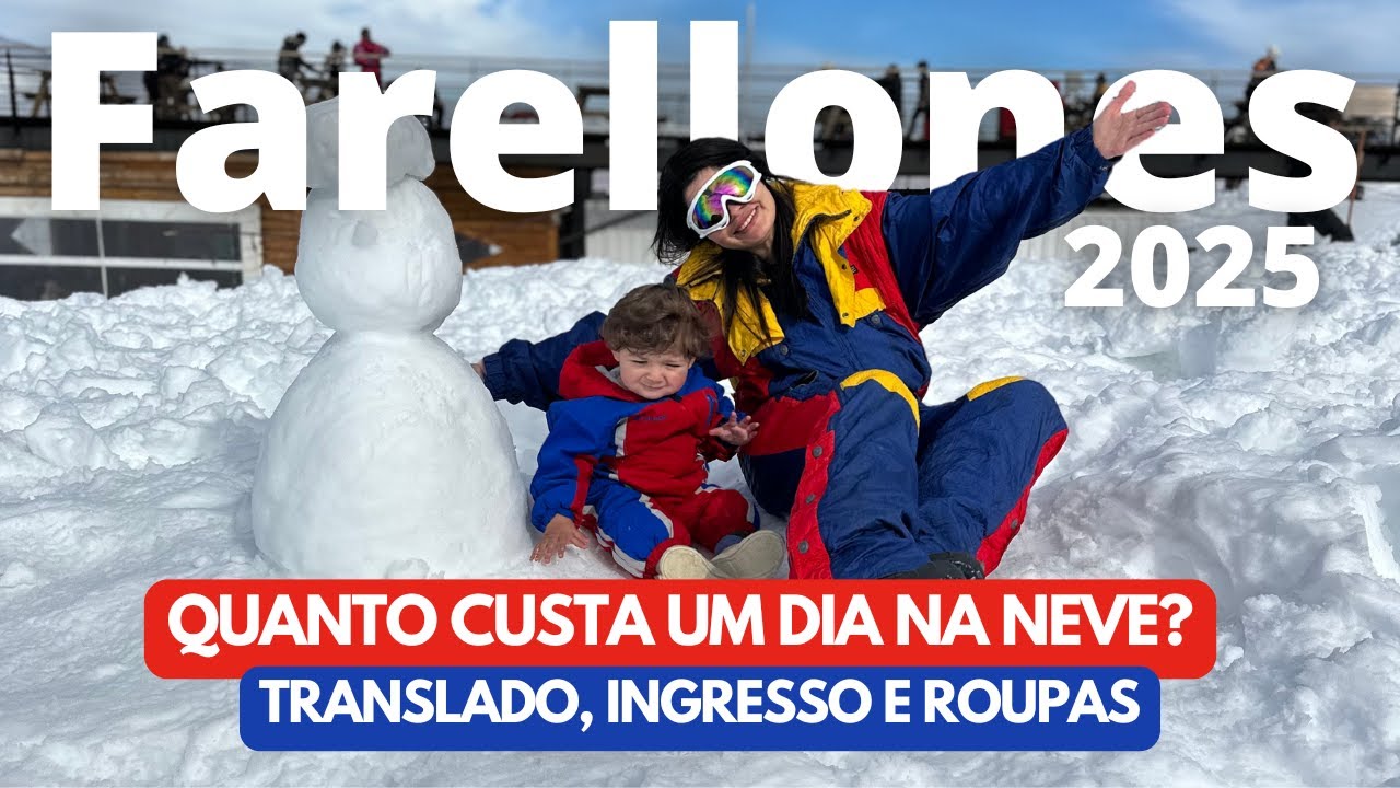 Quanto CUSTA um dia no PARQUE FARELLONES? | Tudo que você precisa saber para um dia na NEVE