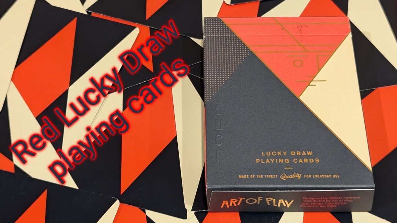 Daily deck review day 338 Red Lucky Draw playing cards By Art of Play