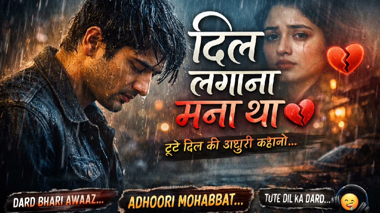 💔 दिल लगाना मना था 💔 | New Hindi Sad Song 2026 | Heart Touching  Song | Emotional Love Story Song