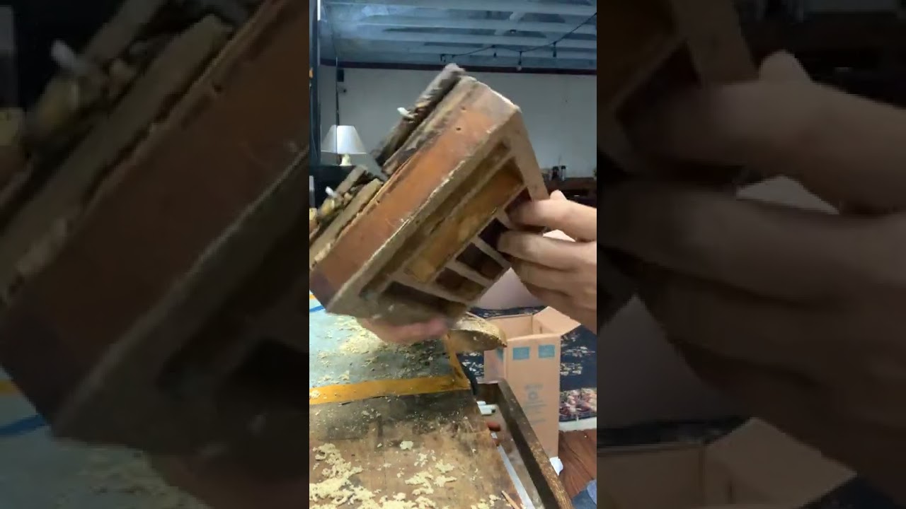 6-Horn German Trumpeter Clock Bellow Restoration from the 1870’s