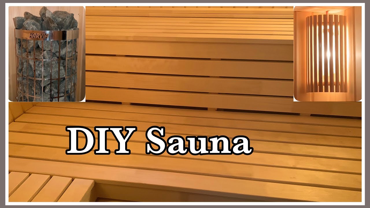 Our Sauna Update | Installing the Bench, Lights and Stone Heater