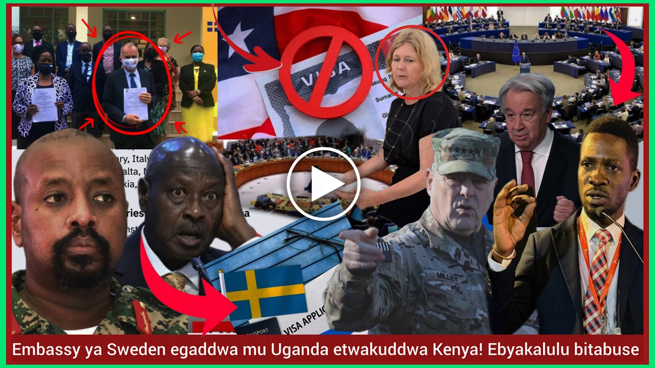 Agatalinda! Jiwunye! Embassy ya Sweden egaddwa mu Uganda! Bobi Wine byeyasaba EU Museveni kaweddemu!
