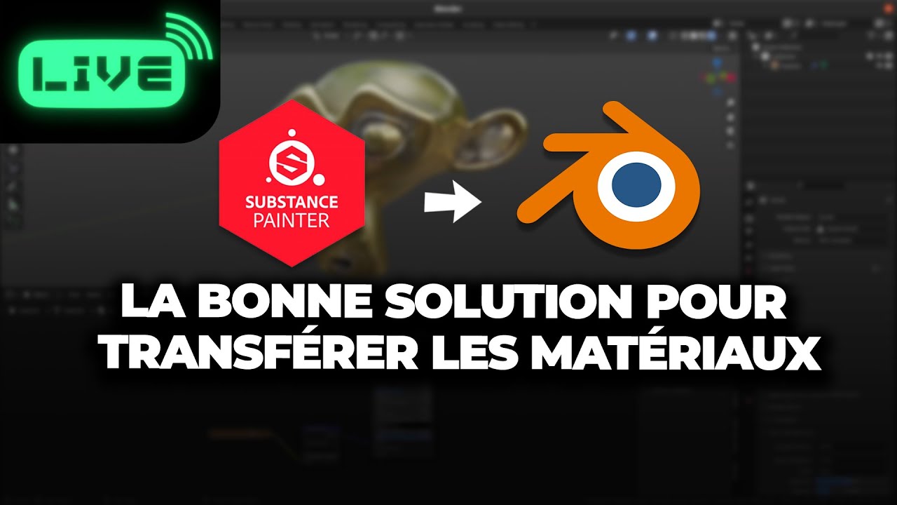 Comment Exporter mon Matérial de SUBSTANCE PAINTER vers Blender (Et garder le même résultat !)