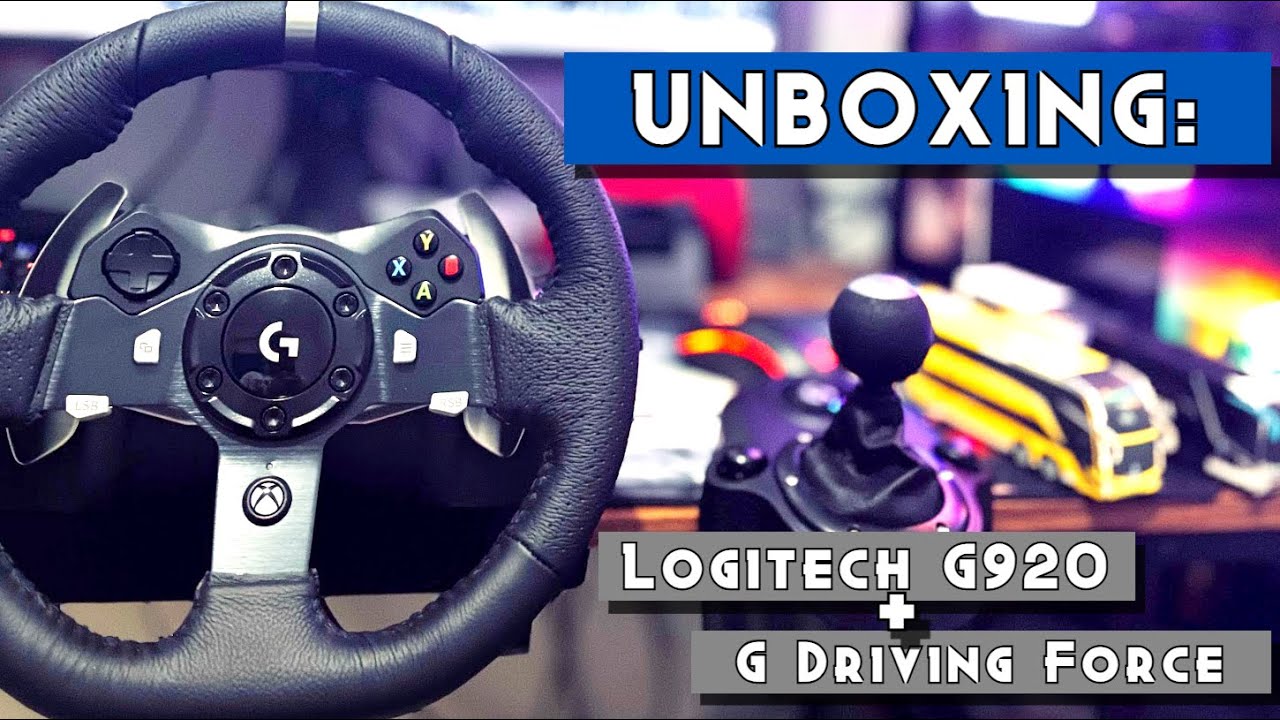 MEU NOVO VOLANTE! UNBOXING LOGITECH G920 + G DRIVING FORCE