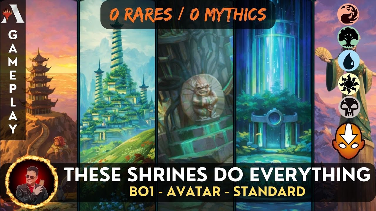 ☀️💧💀🔥🌴 (BUDGET DECK) 5 COLORS SHRINES IS PURE VALUE OVERLOAD | MTG ARENA GAMEPLAY