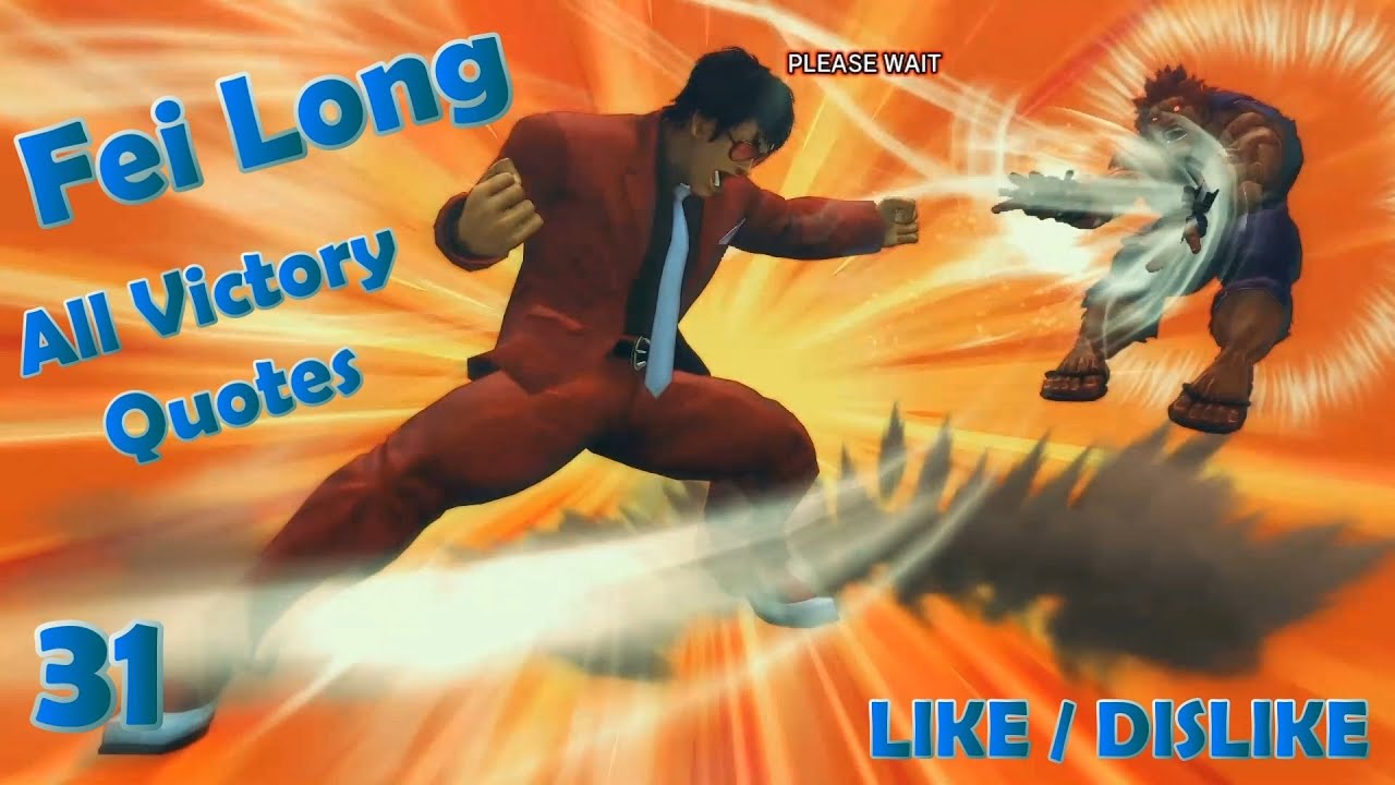 Fei Long - All Victory Quotes ( ARCADE MODE ) / Ultra Street Fighter 4