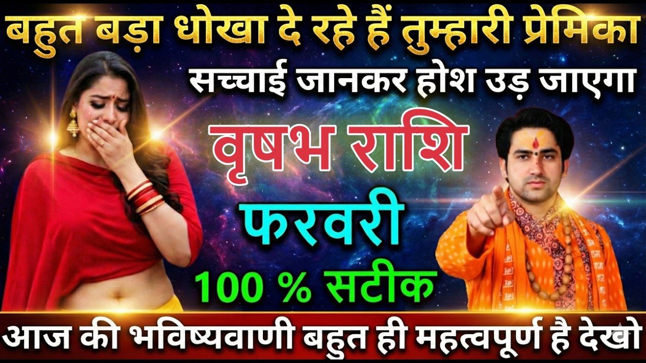 वृषभ राशि बहुत बड़ा धोखा दे रहे हैं तुम्हारी प्रेमिका सच्चाई जानकर होश उड़ जाएगा vrishabhrashi