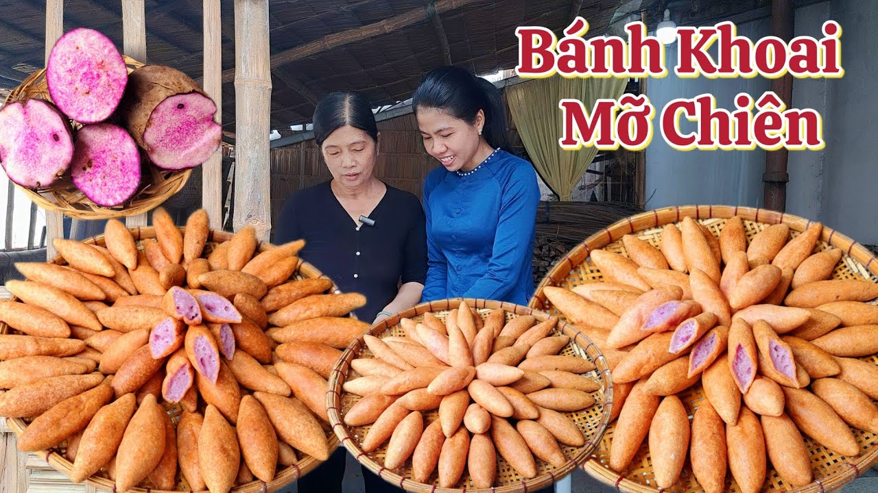 Bánh Khoai Mỡ Chiên - món ăn vặt ngon khó cưỡng càng ăn càng ghiền