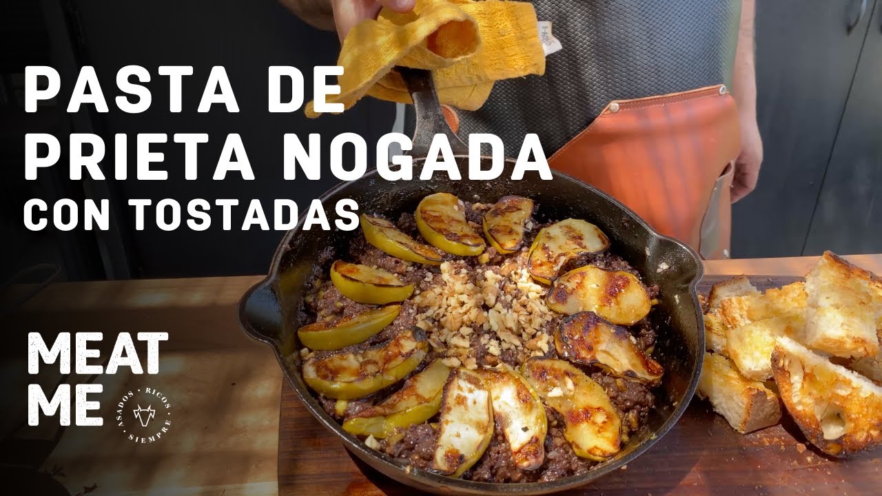 Pasta de Prieta Nogada con Tostadas
