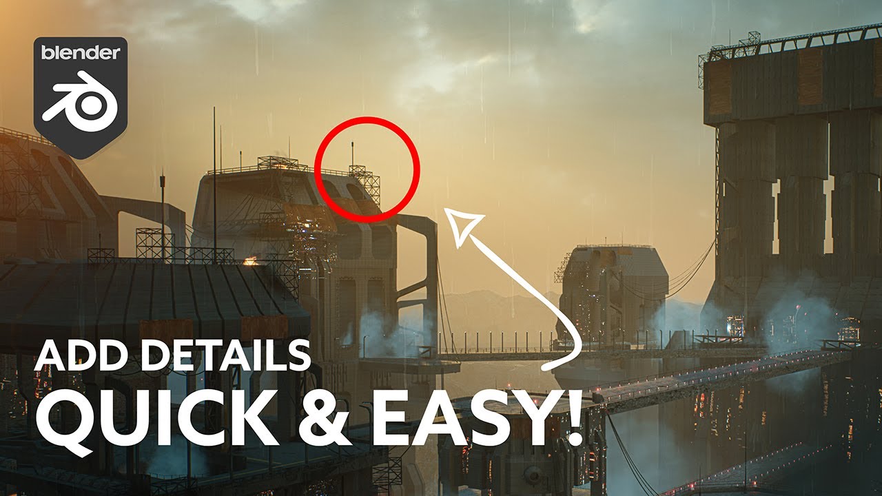 5 Quick and Easy Ways to add Details in Blender!
