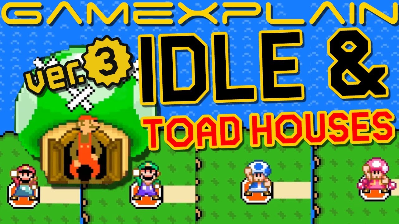 Super Mario Maker 2 Ver. 3.0 - World Map Idle Animations & All Toad Houses! (+ Skinny Mario Cameo)
