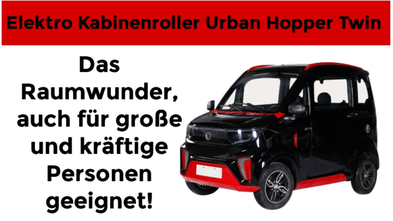 Elektro Kabinenroller Urban Hopper Twin, das Raumwunder!
