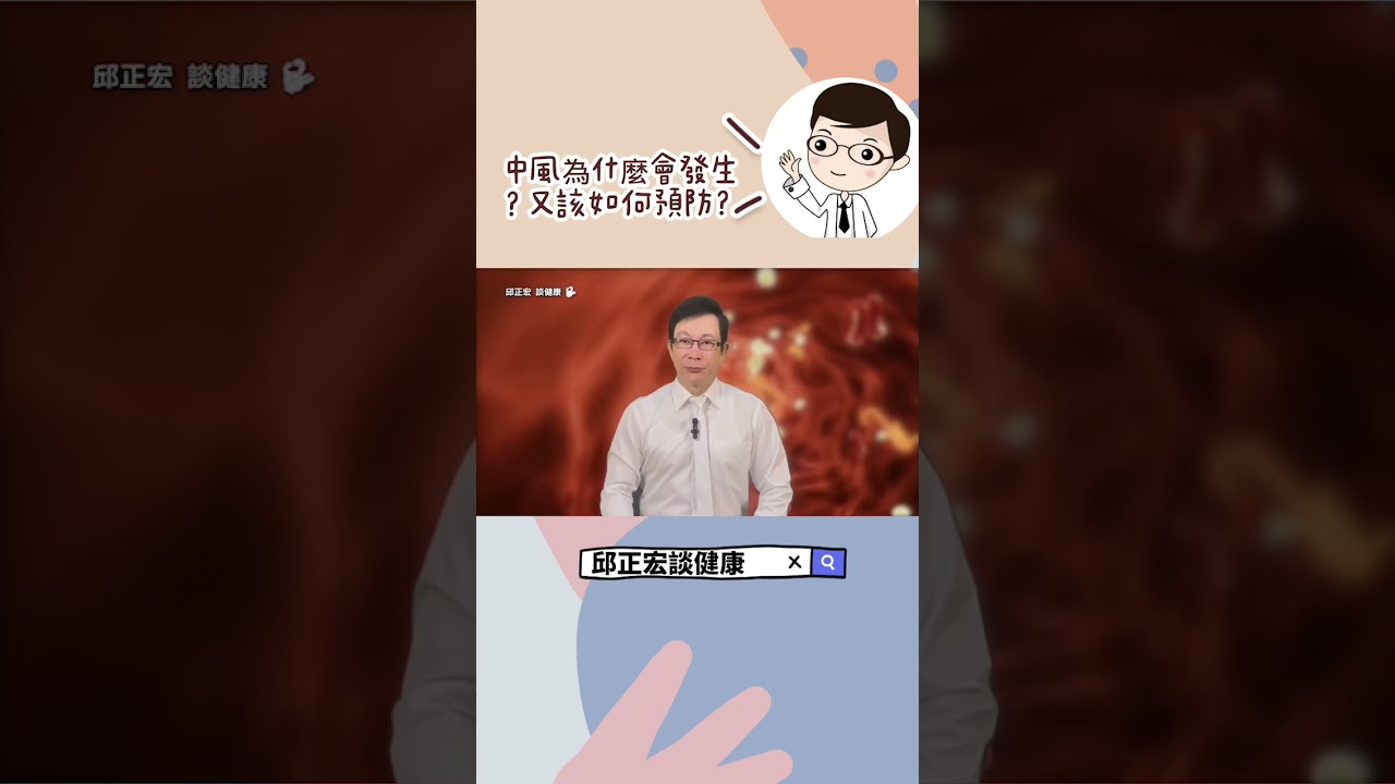 中風為什麼會發生？該如何預防自己腦中風？#中風#腦中風#預防#治療#前兆#邱正宏#shorts