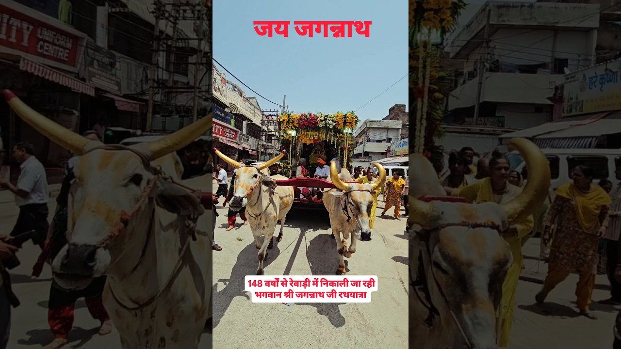 रेवाड़ी में 148 वर्षों से लगातार निकाली जा रही भगवान श्री जगन्नाथ जी की रथ यात्रा #jaijagannat