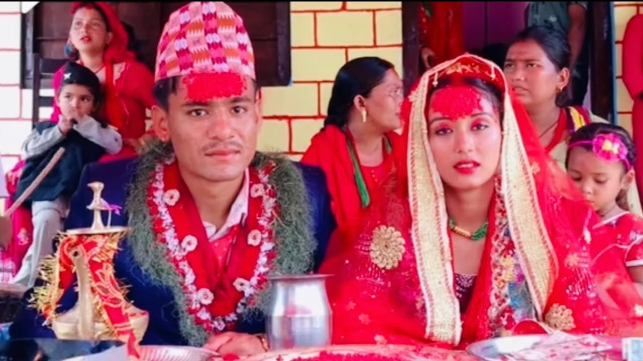 Hem pariyar wife Bina pariyar viral tiktok happy wedding life beautiful couple married