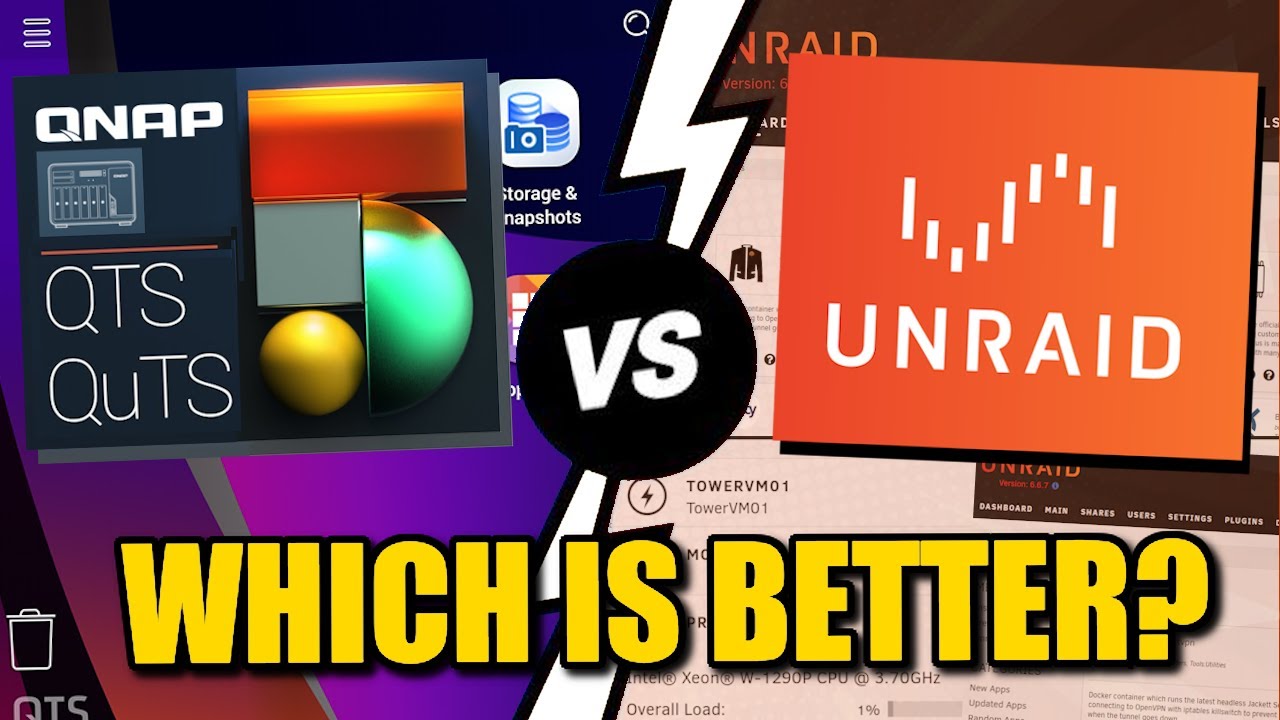 QNAP QTS/QuTS vs UnRAID - Which NAS Software is Best for You?