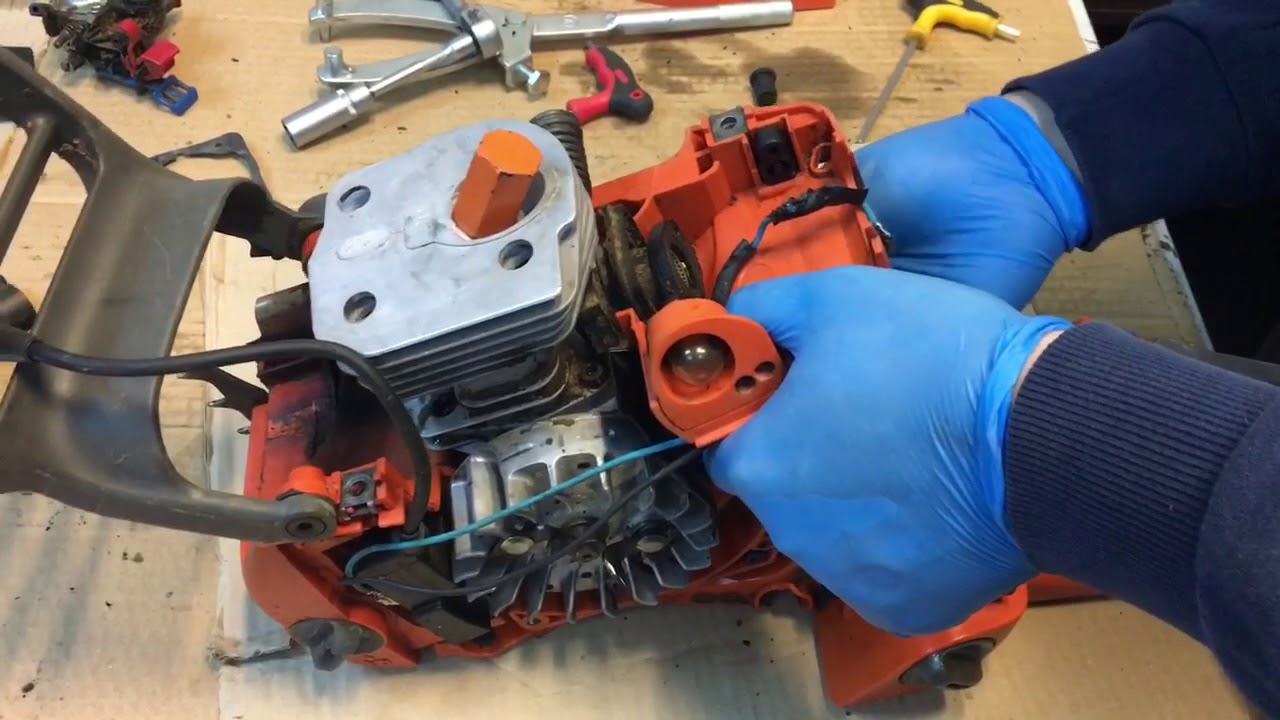 Заменены подшипники на бензопиле Husqvarna 340 345 350 353