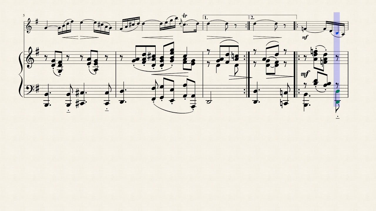 Arioso from Cantata BWV 156 by Bach for Violin and Piano
