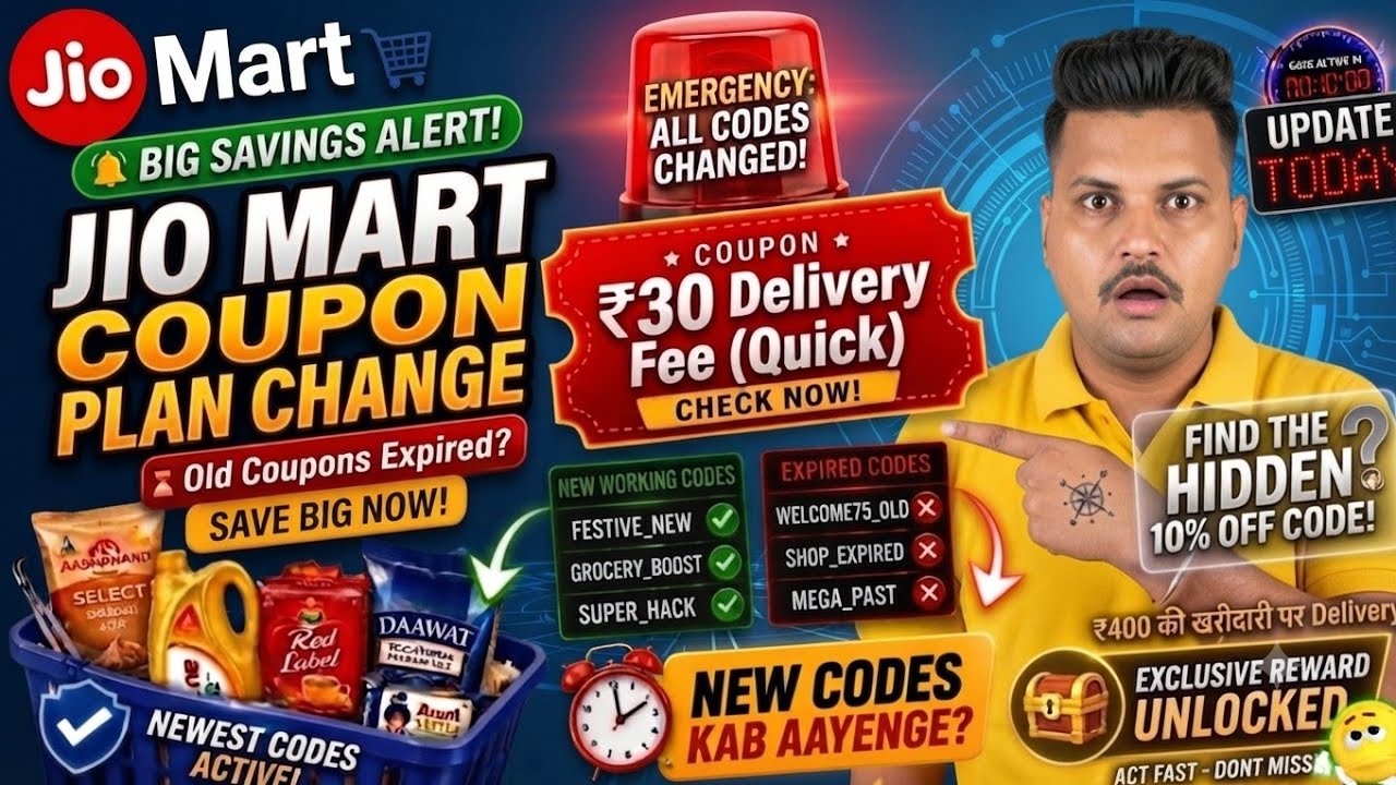 Jiomart Coupon Today | Jiomart Coupon Code Today | Jiomart Offer Today | Jiomart App New Coupon 🥳