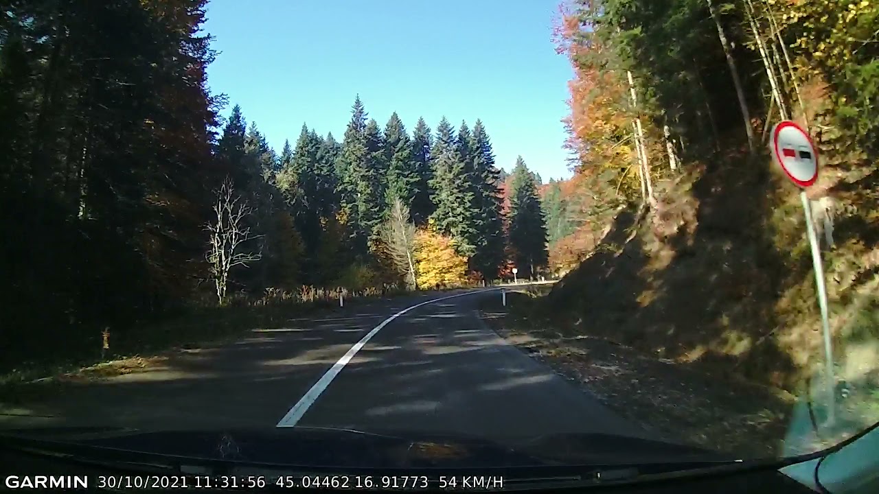 DRIVE #1688: Gornji Podgradci-Mrakovica-Kozarac (Bosnia and Herz.) (timelapse 4x) *Read Description*