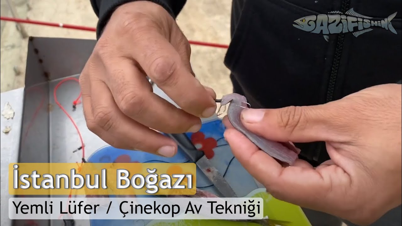 İstanbul Boğazı Lüfer / Çinekop yemli av tekniği ( Şarjörlü sistem )