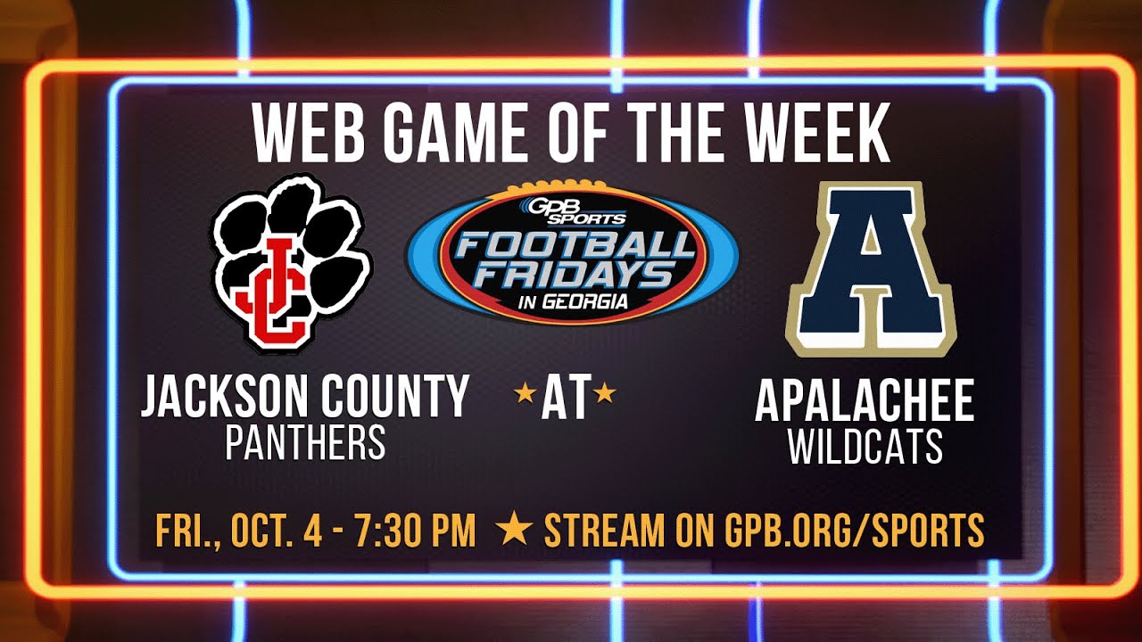 Jackson County at Apalachee | Football Fridays in Georgia Web Game