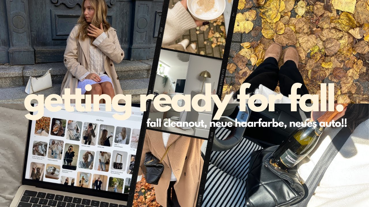 getting ready for fall! 🤎🍂 neue haarfarbe, neues AUTO, clean out...// kiara sophie