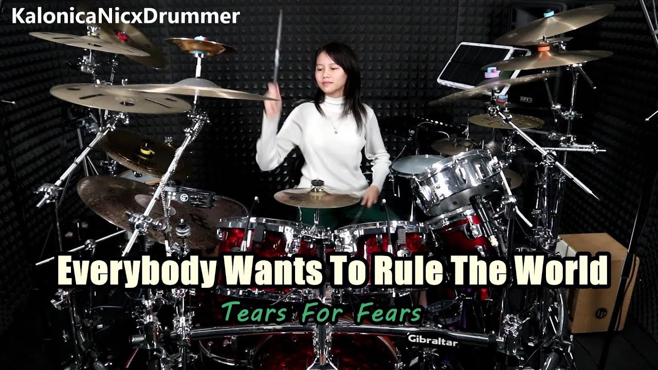 Tears For Fears - Everybody Wants To Rule The World // Drum cover by Kalonica Nicx