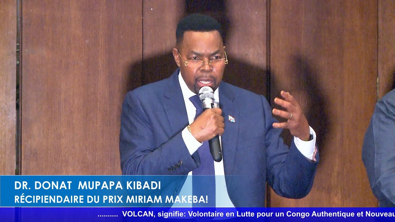 Echange du 26 janvier 2026: Dr. Donat  MUPAPA KIBADI  récipiendaire du prix Miriam Makeba!