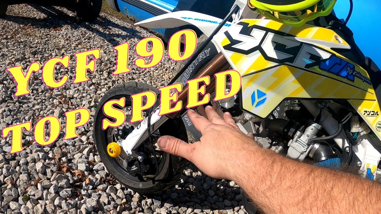 YCF 190 Daytona SuperMoto First Impressions And Top Speed After Sprocket Swap