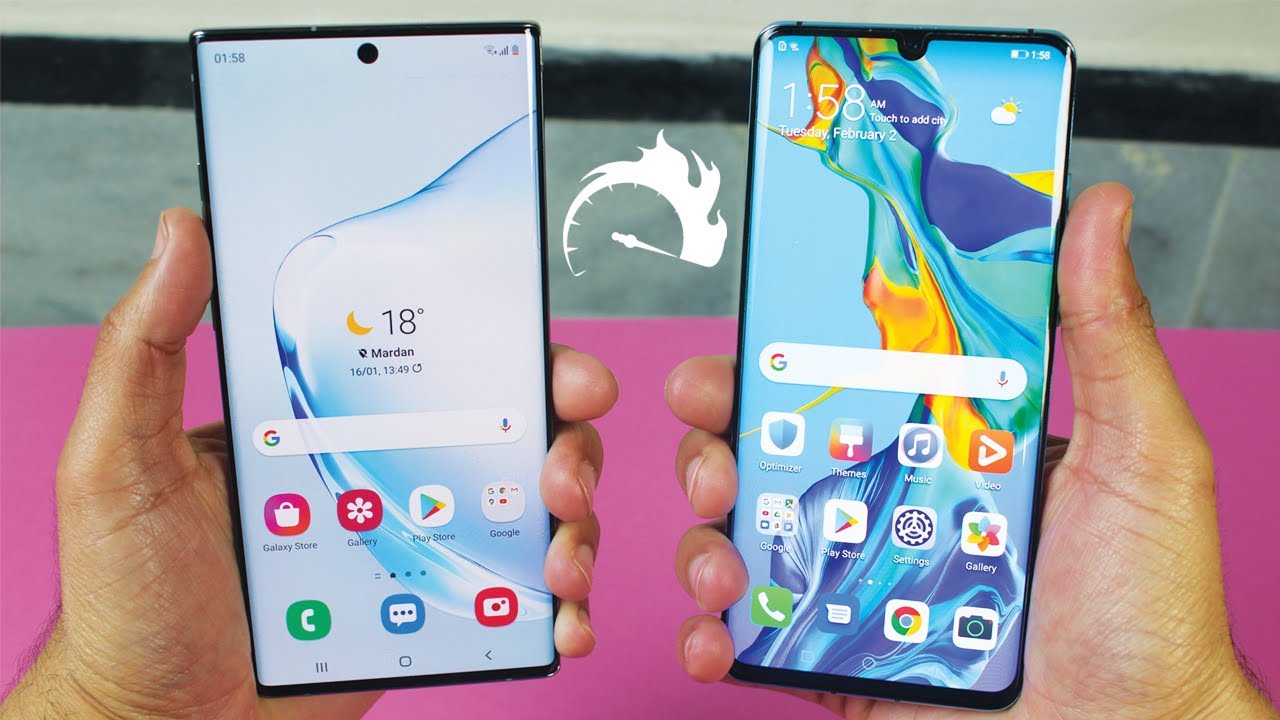 Samsung Galaxy Note 10 Plus vs Huawei P30 Pro - Speed Test!