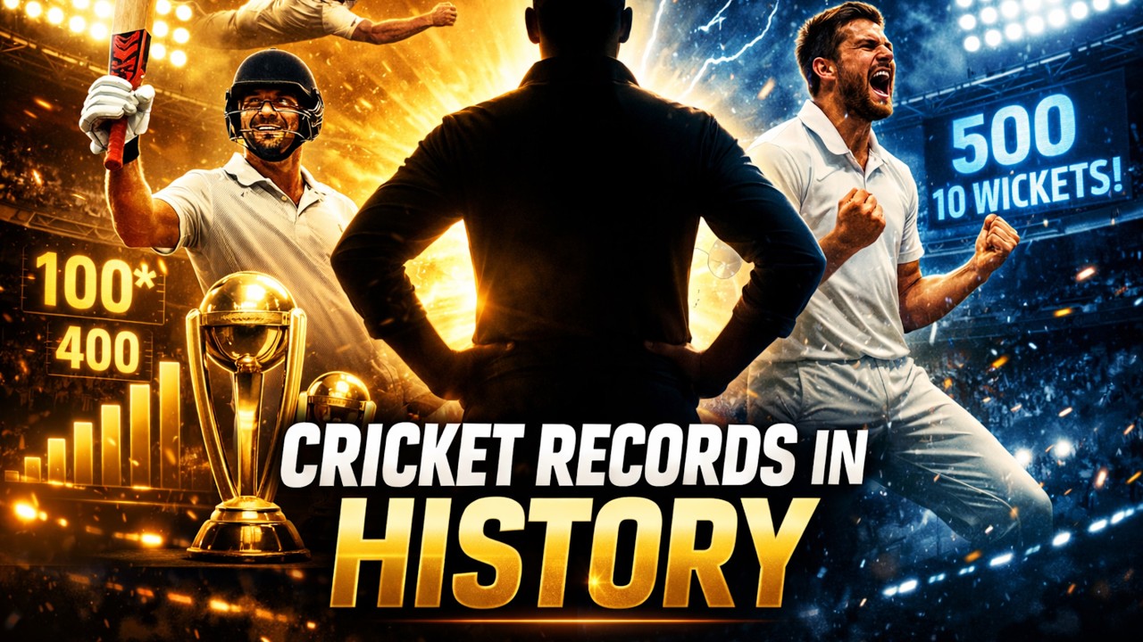 All Cricket Records in History | Batting, Bowling, Fielding & Captaincy Stats | Stats Arena