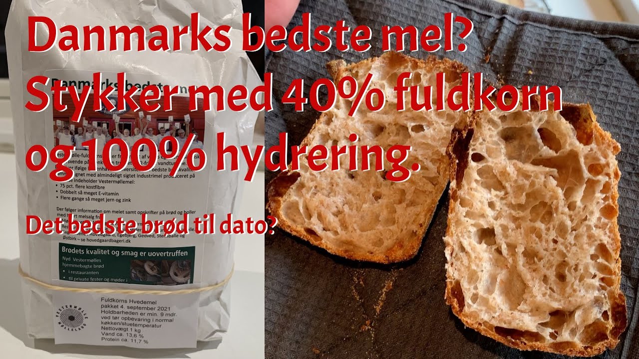 Fuldkornsstykker med Danmarks bedste mel? 40% fuldkorn og 100% hydrering